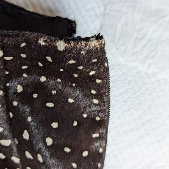 Saturday by Kate Spade Cow Hide Mini Skirt Size 00 - Picture 5 of 10